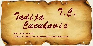 Tadija Čučuković vizit kartica